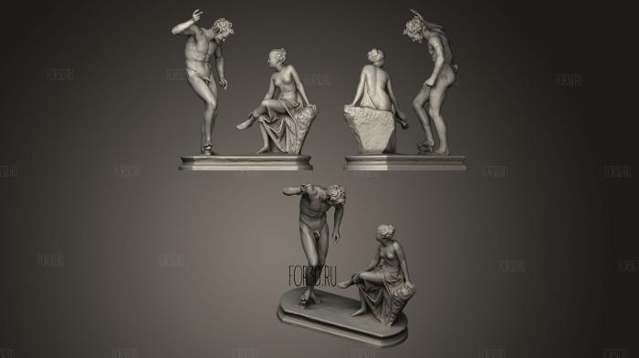 Faun and Nymph stl model for CNC